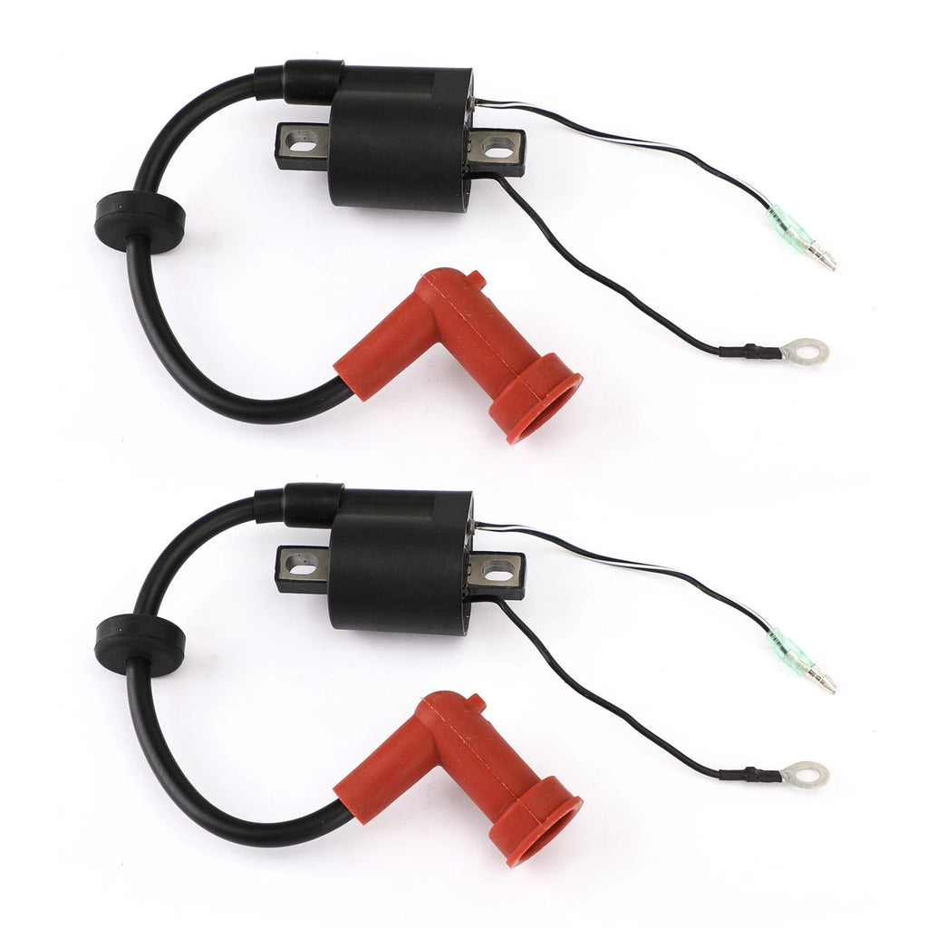 2X Ignition Coil for Yamaha 40hp 40X E40X MHL (66T-85570-00)