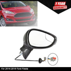 Passenger Side Mirror for Ford Fiesta (2014â2019) Black