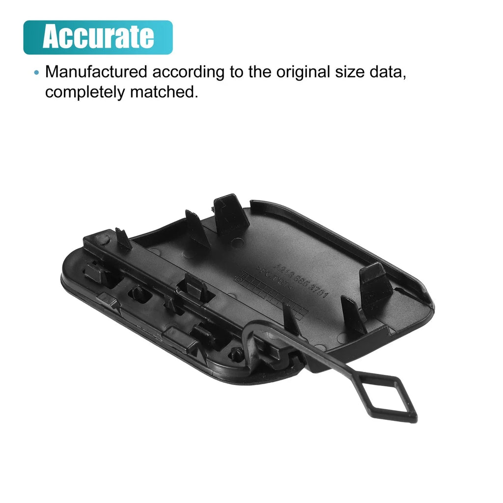Rear Bumper Tow Hook Cover for Mercedes E-Class (2017-2023) Glossy Black