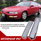 Set of 4 Clear Front Bumper LED Marker Signal Lights for Honda Prelude (1992–1996)