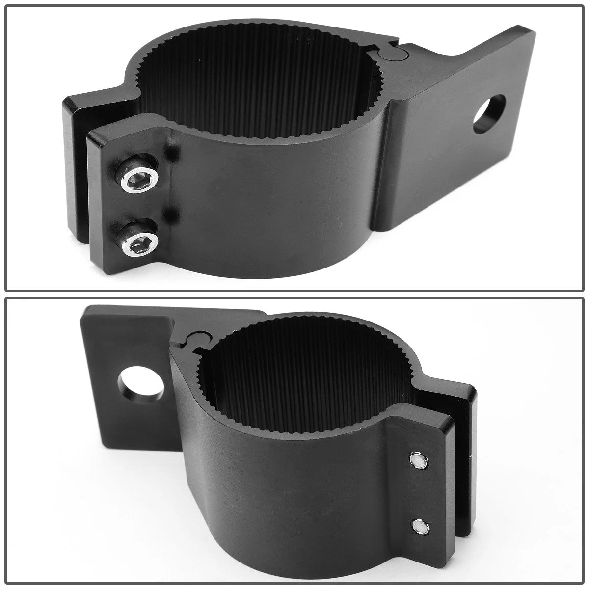 2X Fog Light Mount Clamp Bracket for Roof/Bull Bars (2" OD)