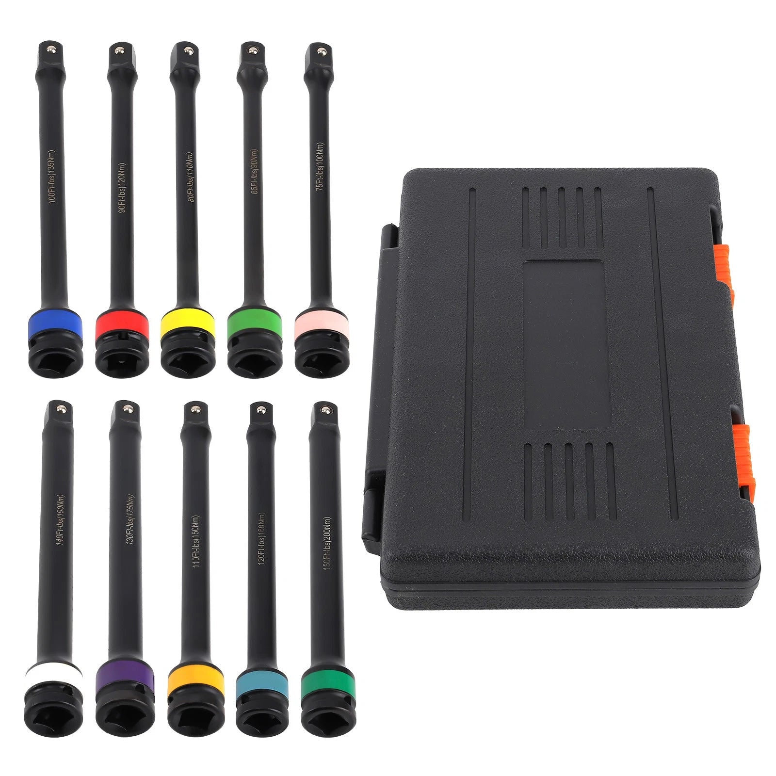 10pc Torque Extension Bar Set for 1/2" Drive (Limiting Torque Sticks)