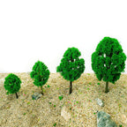 10Pcs Miniature Trees for Garden Architecture Train Scenery Decor