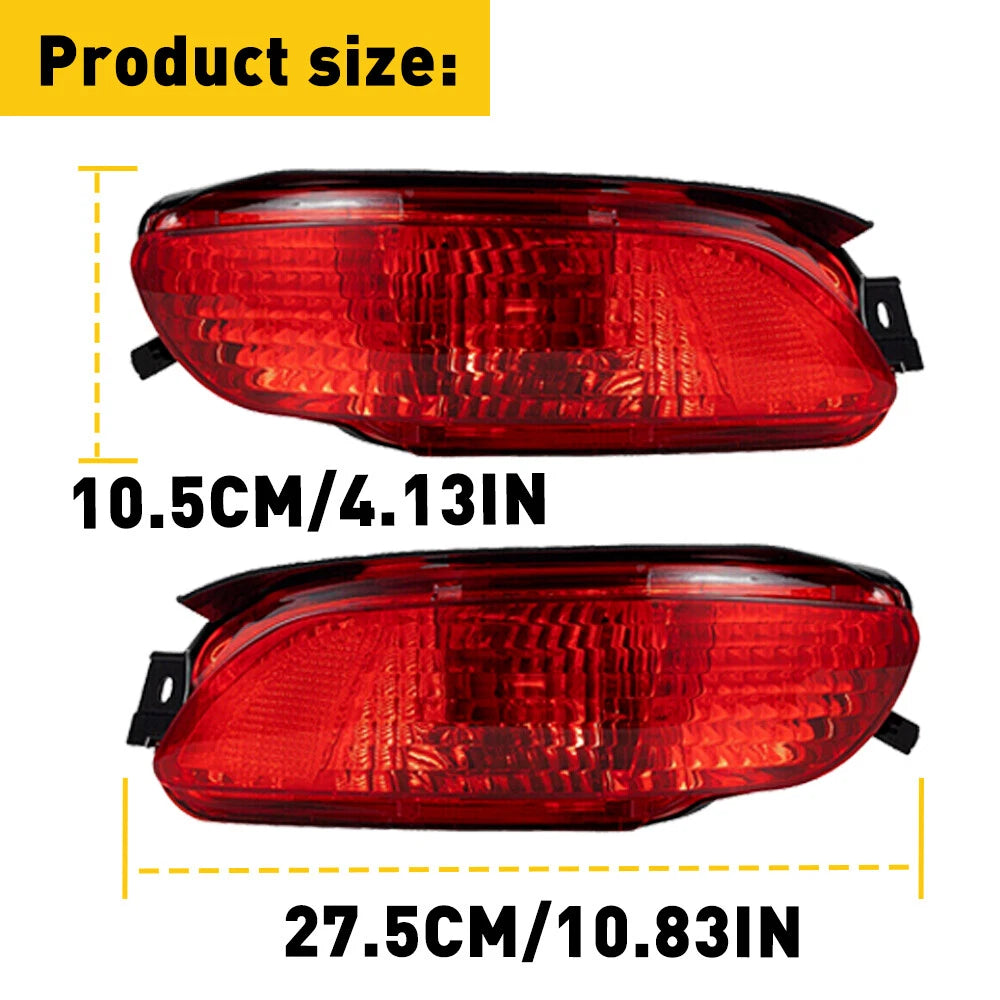 Pair Rear Bumper Reflector Lights for Lexus RX300 RX330 RX350 RX400 (2004–2009)