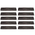 Set of 10 Black Cordura 12" Sliding Sleeves for 2" Ratchet Tie-Down Strap