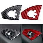 Interior Door Lock Button Cover Trim for Audi TT TTRS (2008–2014) Carbon Fiber