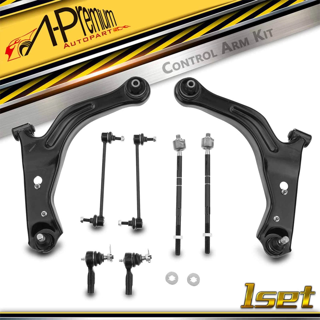 Set of 8 Front Control Arms with Ball Joints for Ford Escape