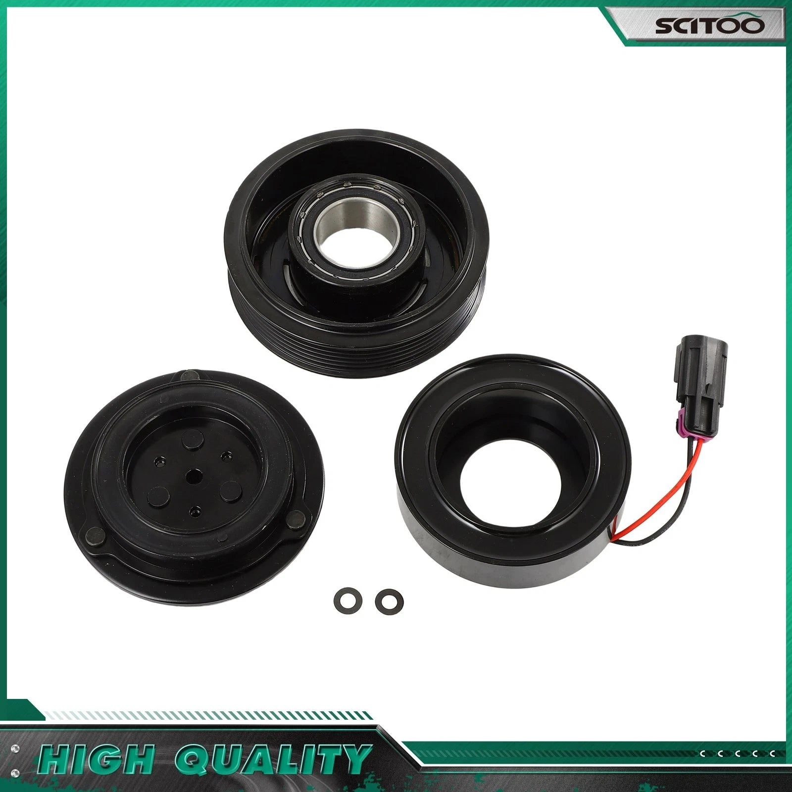 AC Compressor Clutch Kit for Ford Fusion (2010–2012), Lincoln MKZ (2007–2012)