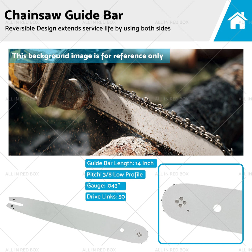14'' Chainsaw Bar for Stihl MS180 MS181 MS181C MS191 (50DL, .043)