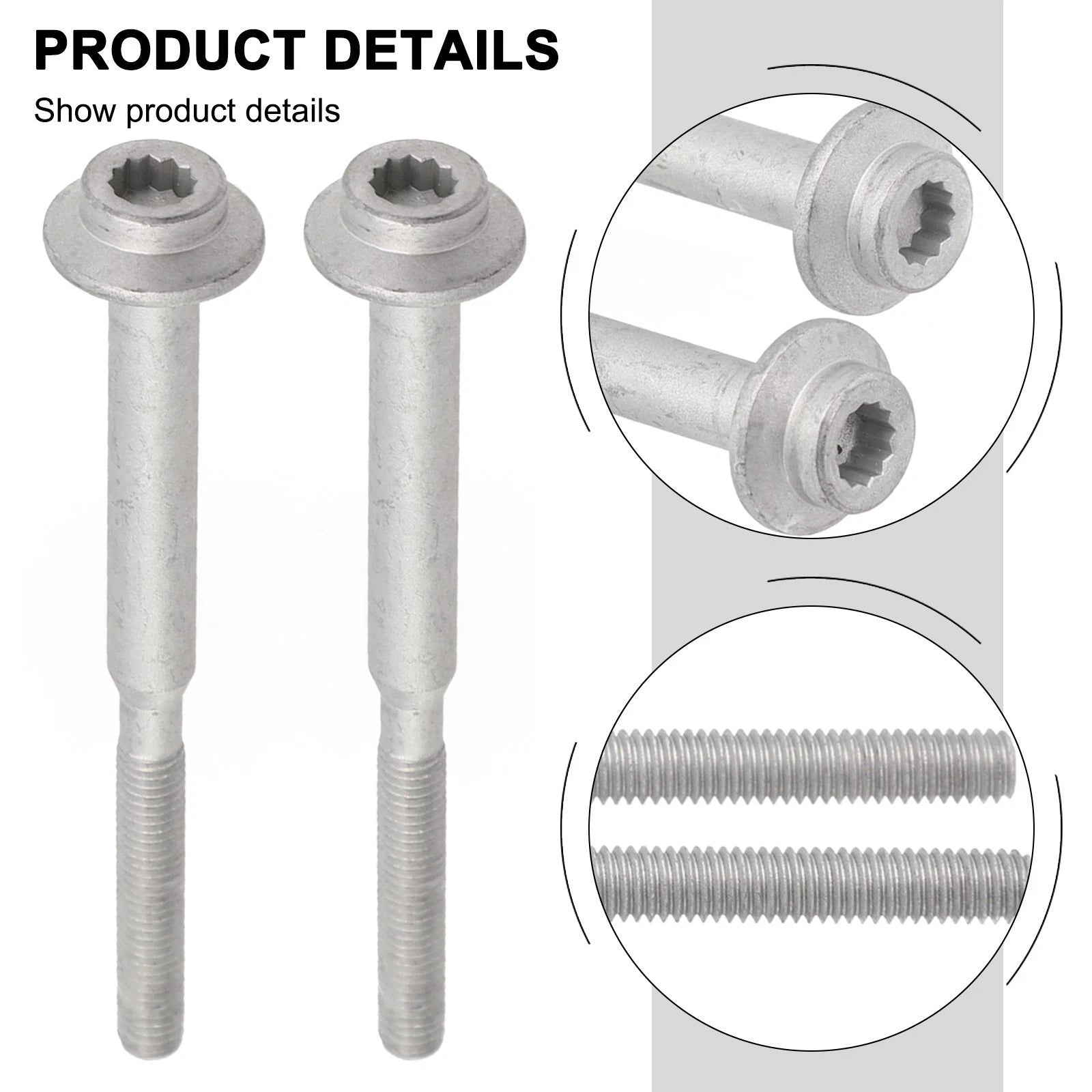 2X Injector Clamp Fixing Bolt for Skoda A6 (2.0 T) WHT004739
