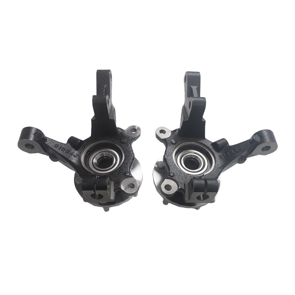 Pair of Front Steering Knuckles and Wheel Hub Bearings for Dodge Caliber (2007–2012)