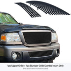 Black Billet Grille Combo Insert for Ford Ranger (2006-2012)