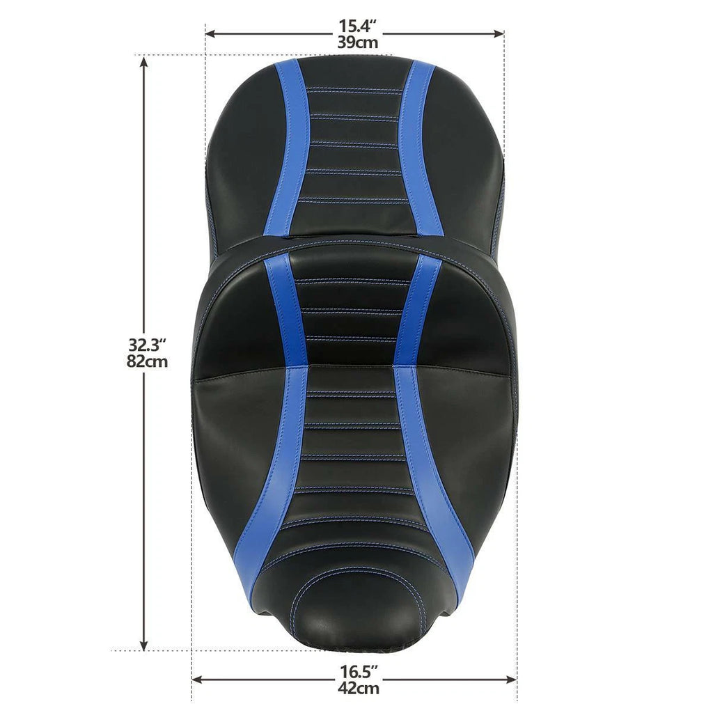 Driver & Passenger Seat for Harley Touring Street Road Glide (2009–2023) Black