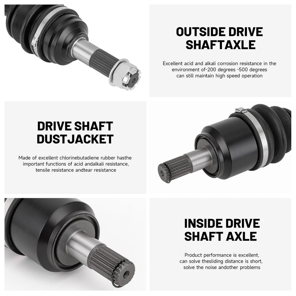 2 Front CV Axle Drive Shaft for Honda Rancher 420 (2007–2014)
