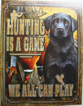 Tin Metal Sign for Lab Dog Duck Grouse Decoy (2214)