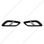 Gloss Black Rear Exhaust Tip Cover for Mercedes E-Class AMG-Line Sedan