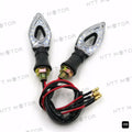 2X Motorcycle Turn Signal Lights Indicator 12V for Yamaha Honda Suzuki Kawasaki