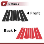 Door Pillar Window Trim for Audi Q7 (2006–2015) Black Left Right