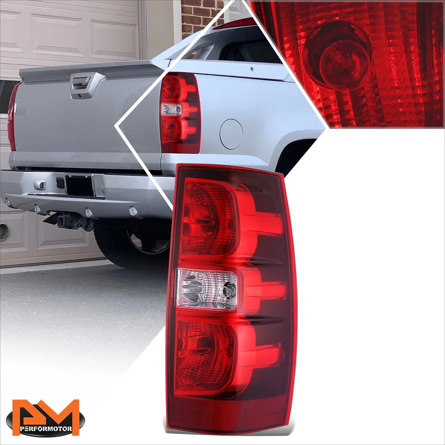 Right Side Red Lens Tail Light for Chevy Suburban Tahoe (2007–2014)