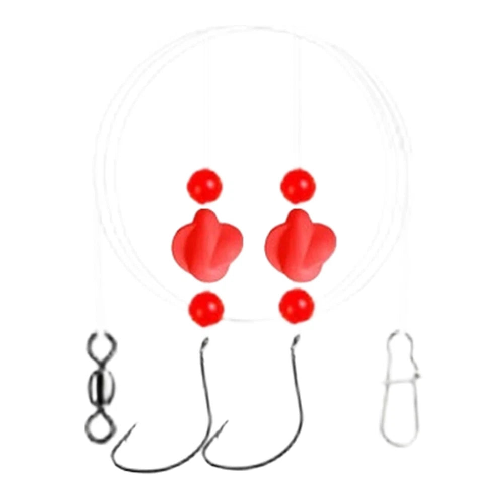 Fishing Rig with EVA Foam and Dual Weight Configuration for Pompano
