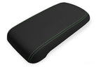 Leather Console Lid Armrest Cover for Chevrolet Colorado (2015–2022) Green Stitch