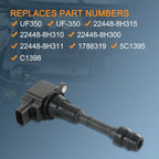 Set of 4 Ignition Coils for Nissan Altima X-Trail Sentra (2002–2013)