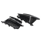1 Pair Chrome Front Fog Light Grille Cover for Audi A6 S6 C8 (2018–2024)