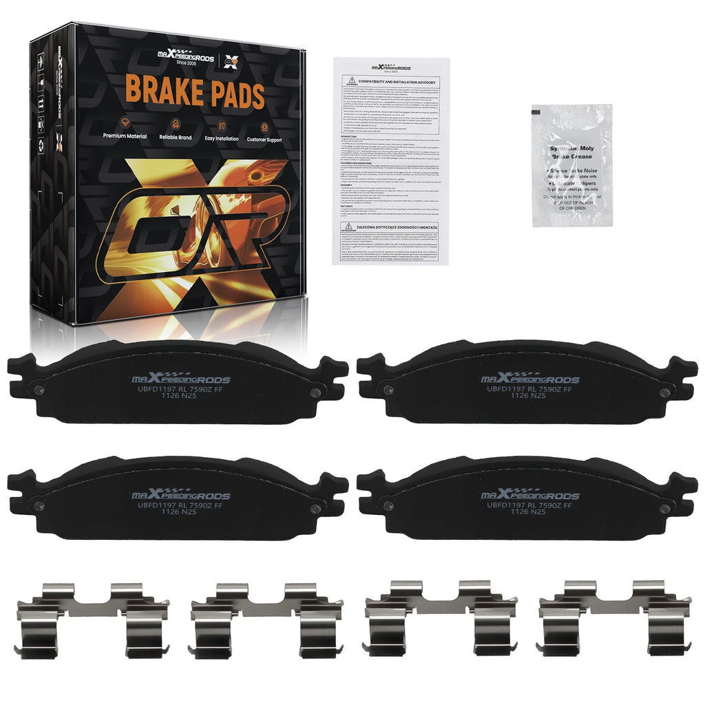 Front Ceramic Brake Pads Kit for Lincoln MKS/MKT (2009–2019) D1376