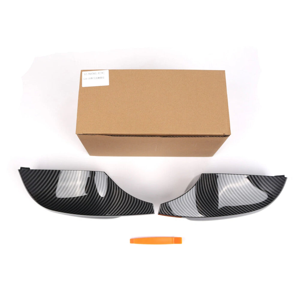 Carbon Look Mirror Cover Caps for BMW G20 G22 G23 G15 (2020–2025)