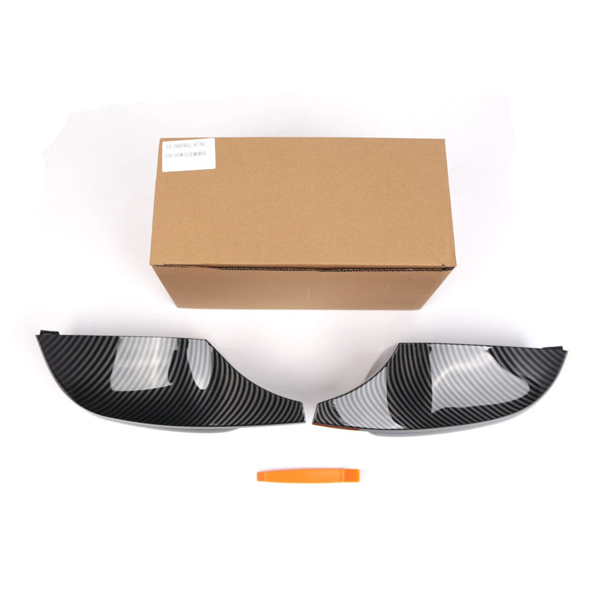 Carbon Look Mirror Cover Caps for BMW G20 G22 G23 G15 (2020–2025)