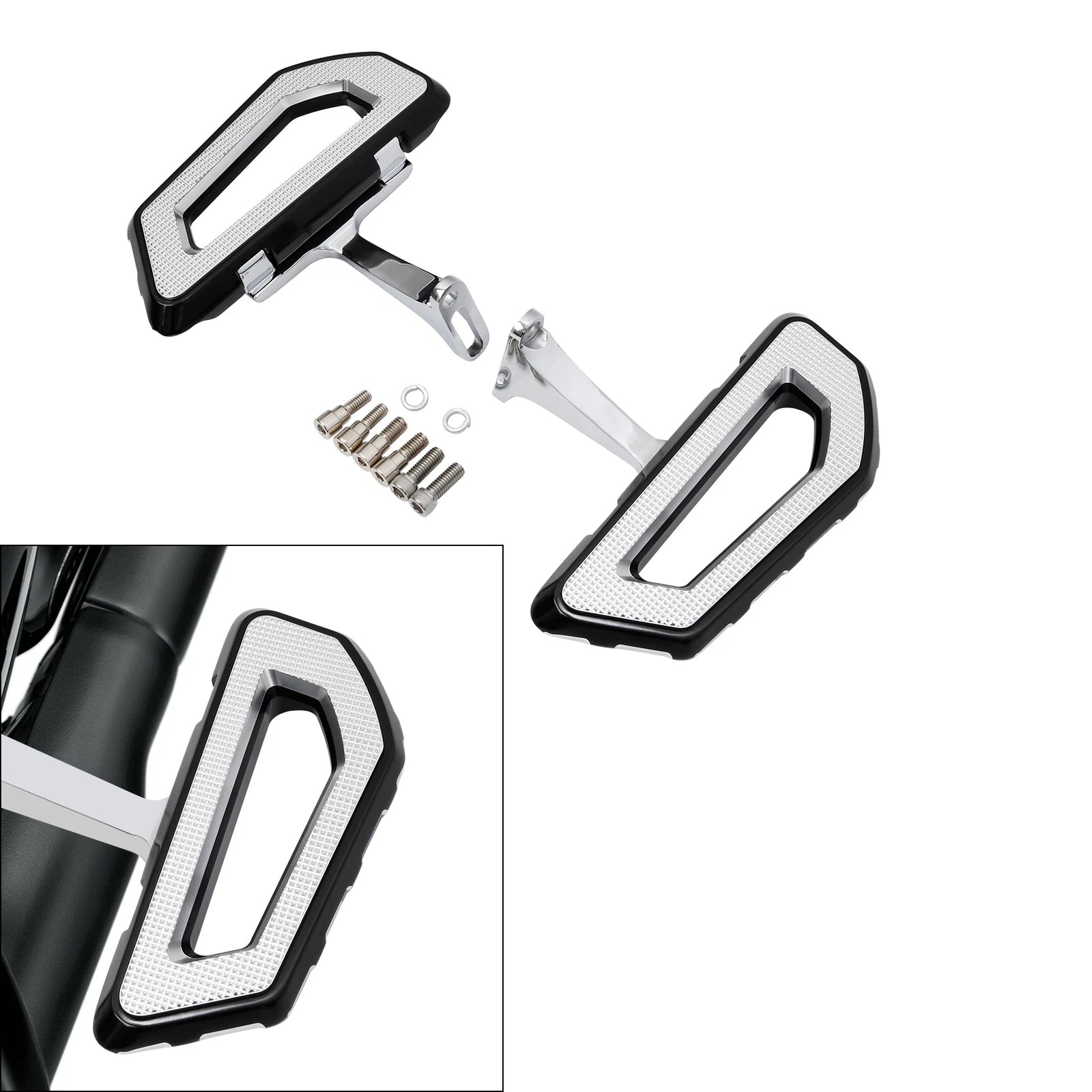 Passenger Footboard Floorboard Bracket Kit for Harley Street Glide (1993–2025)