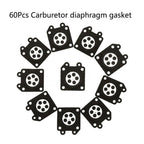 60Pcs Carburetor Diaphragm Gasket for Walbro 95-526-9, 95-526-9-8, 95-526