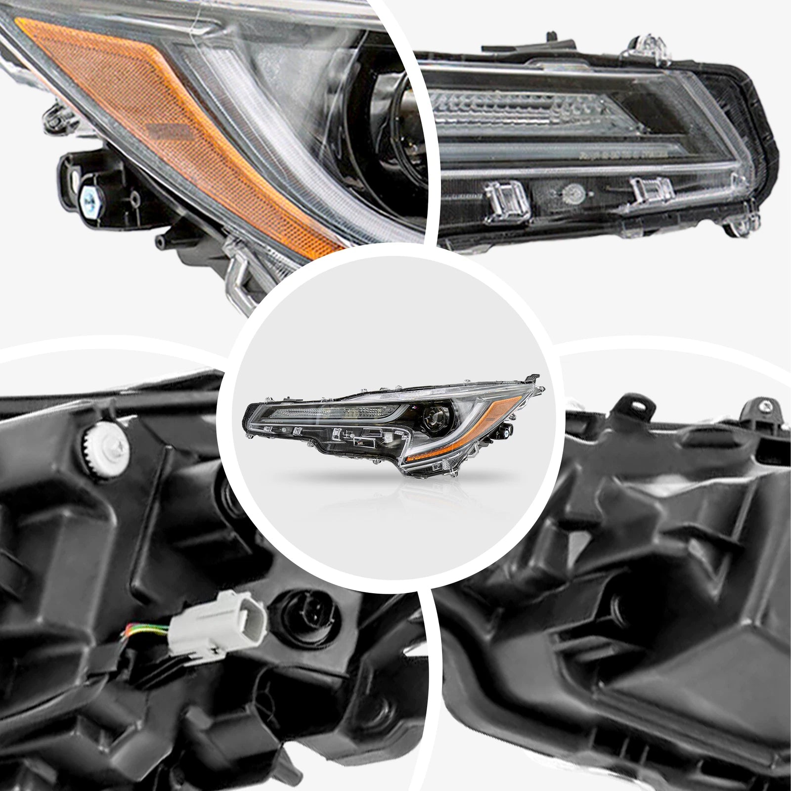 LED Right Passenger Side Headlight for Toyota Corolla (2020–2021)