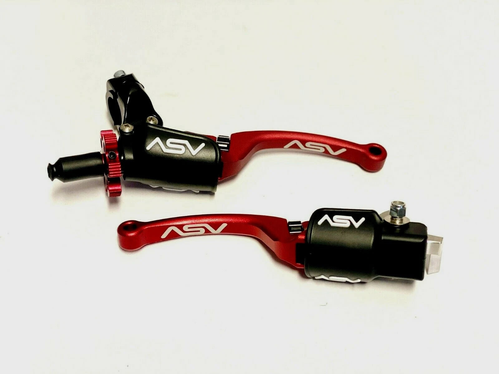 ASV C6 Pro Pack Brake & Clutch Lever Kit Red for Suzuki LTZ/KFX 400/LTR 450 (2003–2009)