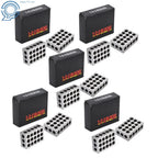 Set of 2 Ultra Precision 1-2-3 Blocks for Machinists (23 Holes)