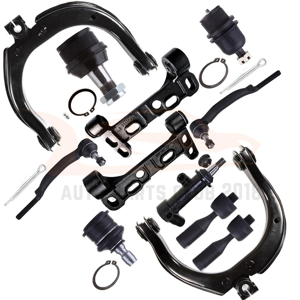 12Pcs Front Control Arm Ball Joint Tie Rod End Kit for Oldsmobile Bravada (2004)