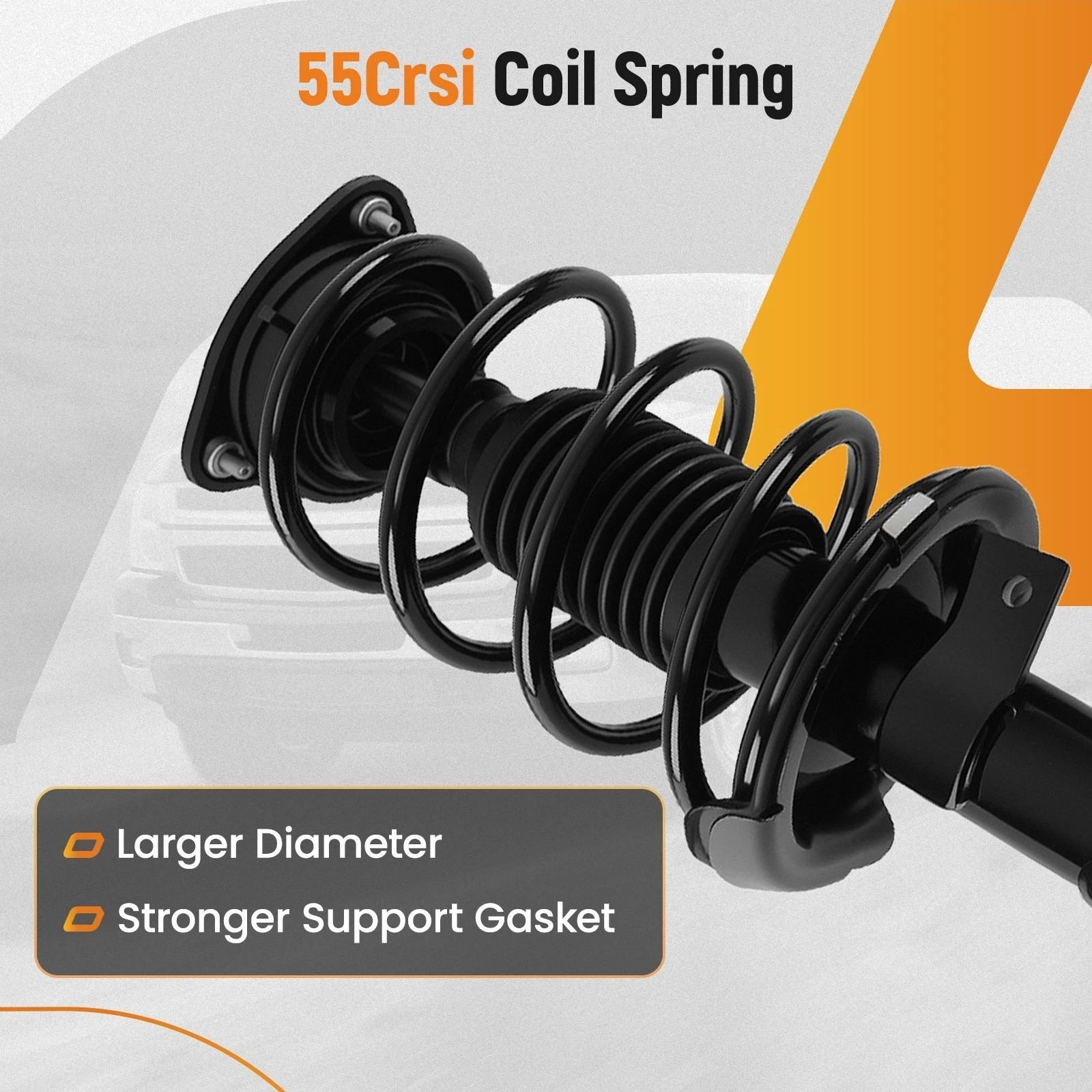 Set of 2 Front & Rear Struts Assembly for Ford Focus (2012–2013) 349194