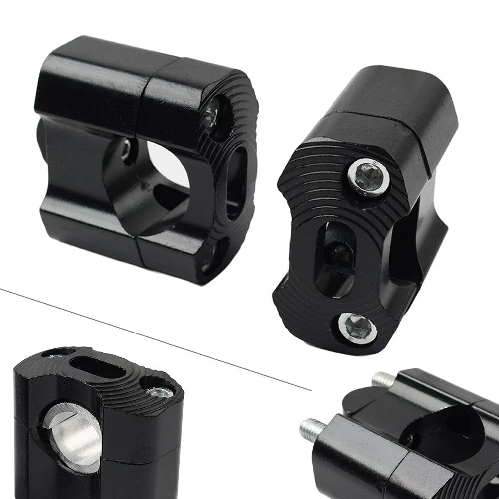 Fat Bar Mount Clamps Risers Adaptor for Dirt Pit Bike (7/8 to 1-1/8)