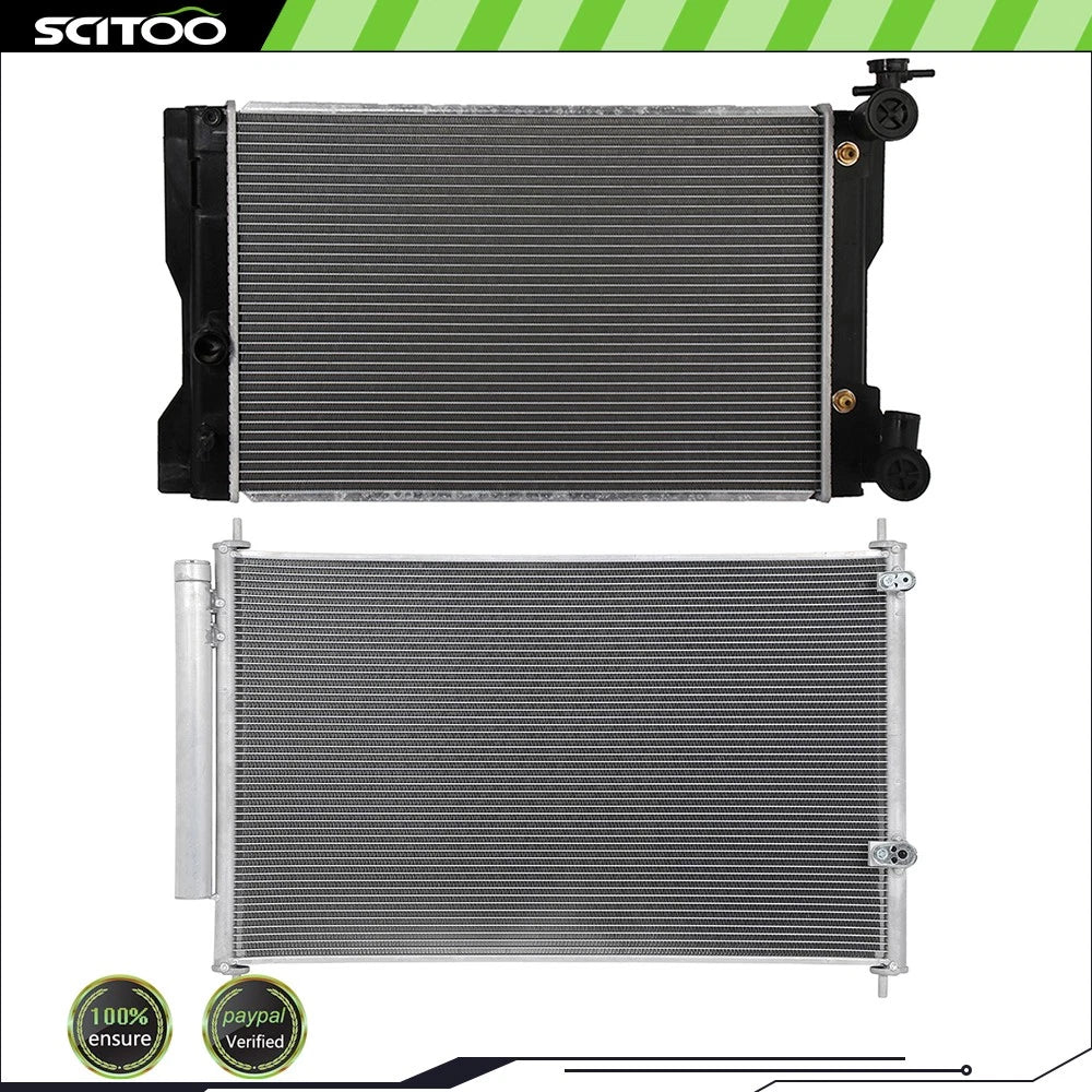 Radiator and A/C Condenser Kit for Toyota Corolla Matrix (2009–2017)