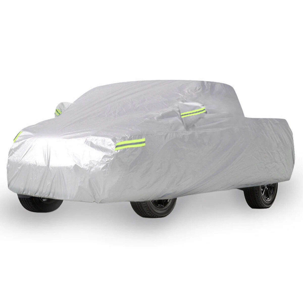 Pickup Truck Cover for Outdoor Use - Waterproof UV Protection (Silver)
