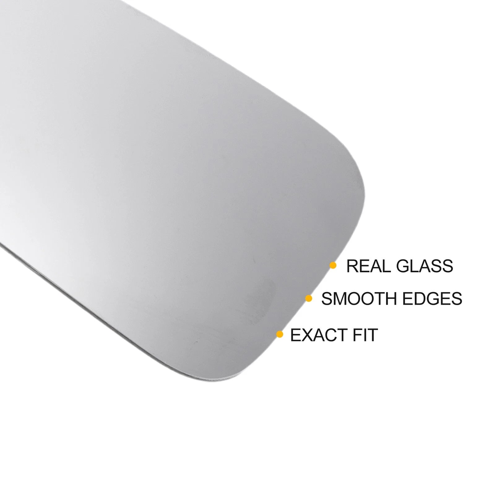 Left Lower Side Mirror Glass w/ Adhesive for Nissan Opel Renault 