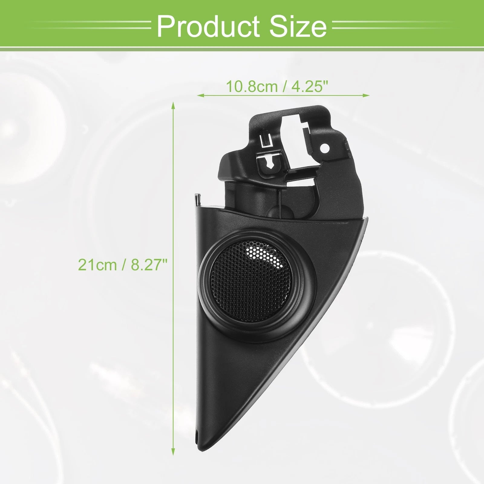 Pair Door Tweeter Speaker Cover Trim for Volkswagen Jetta (2013–2019) Black