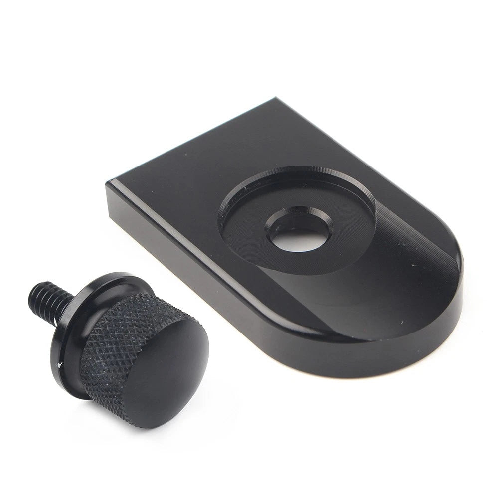 Rear Fender Seat Bolt Screw Nut Tab Cover for Harley Touring (1996–2023) Black