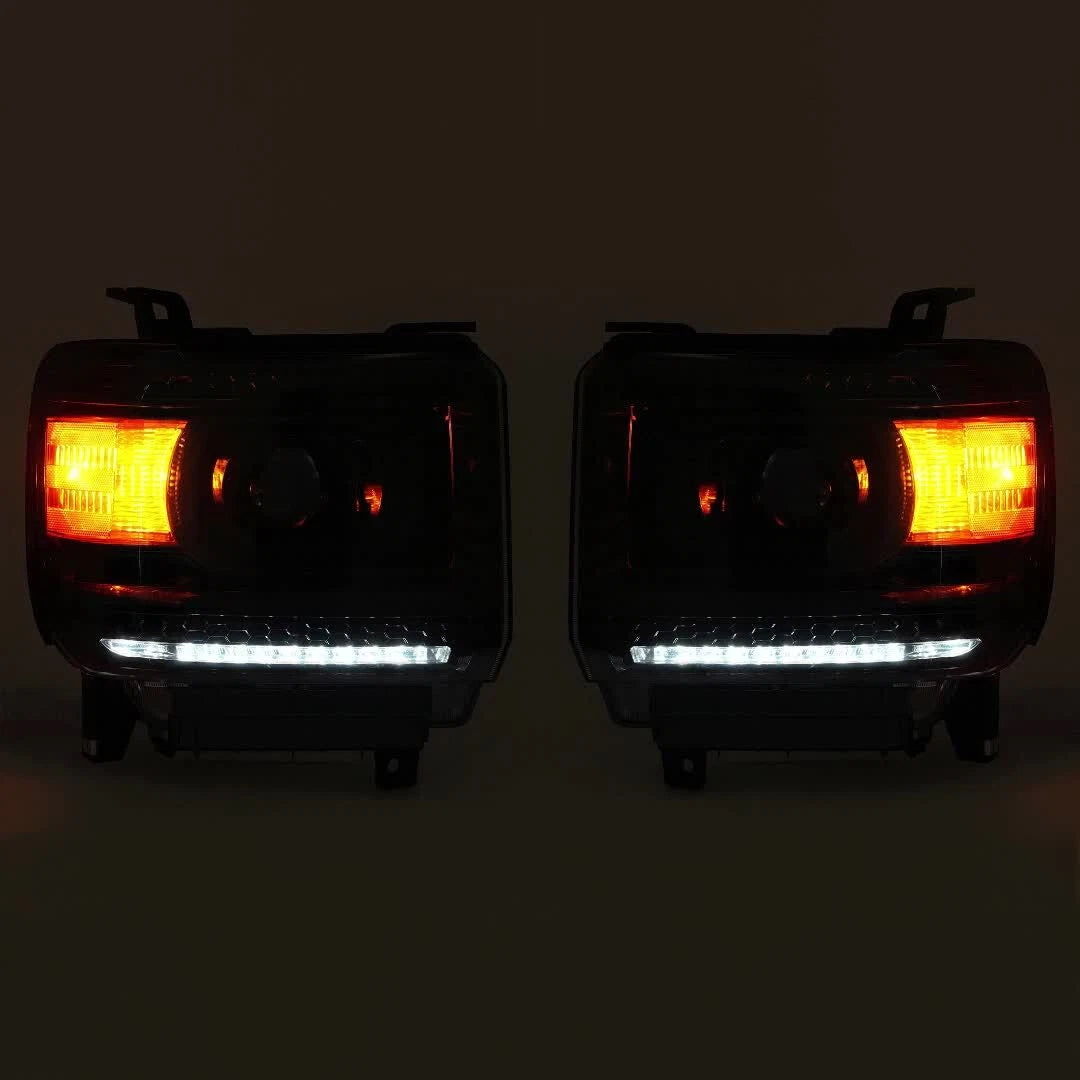 LED Headlight Projector for GMC Sierra 1500 2500 3500HD (2014-2018)