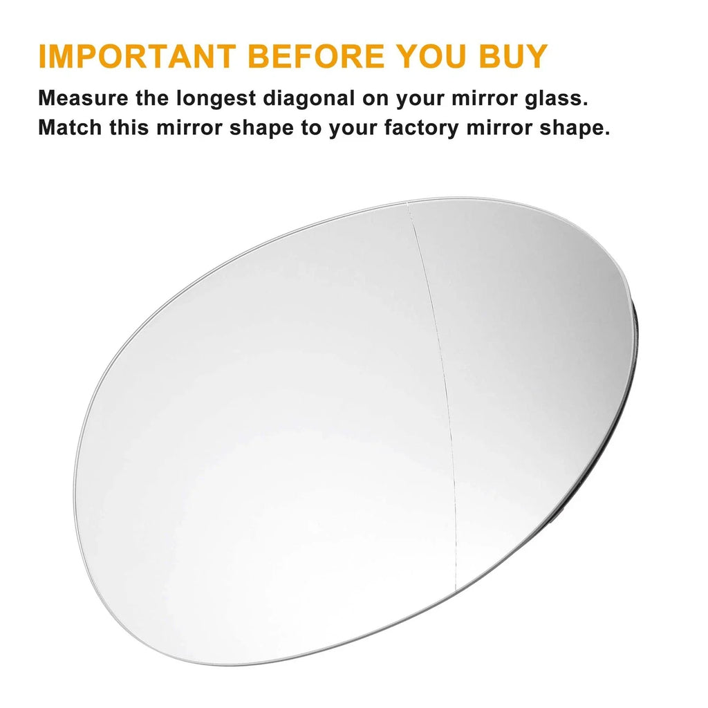 Right Side Mirror Glass White Heated for BMW MINI COOPER F54/F55/F56