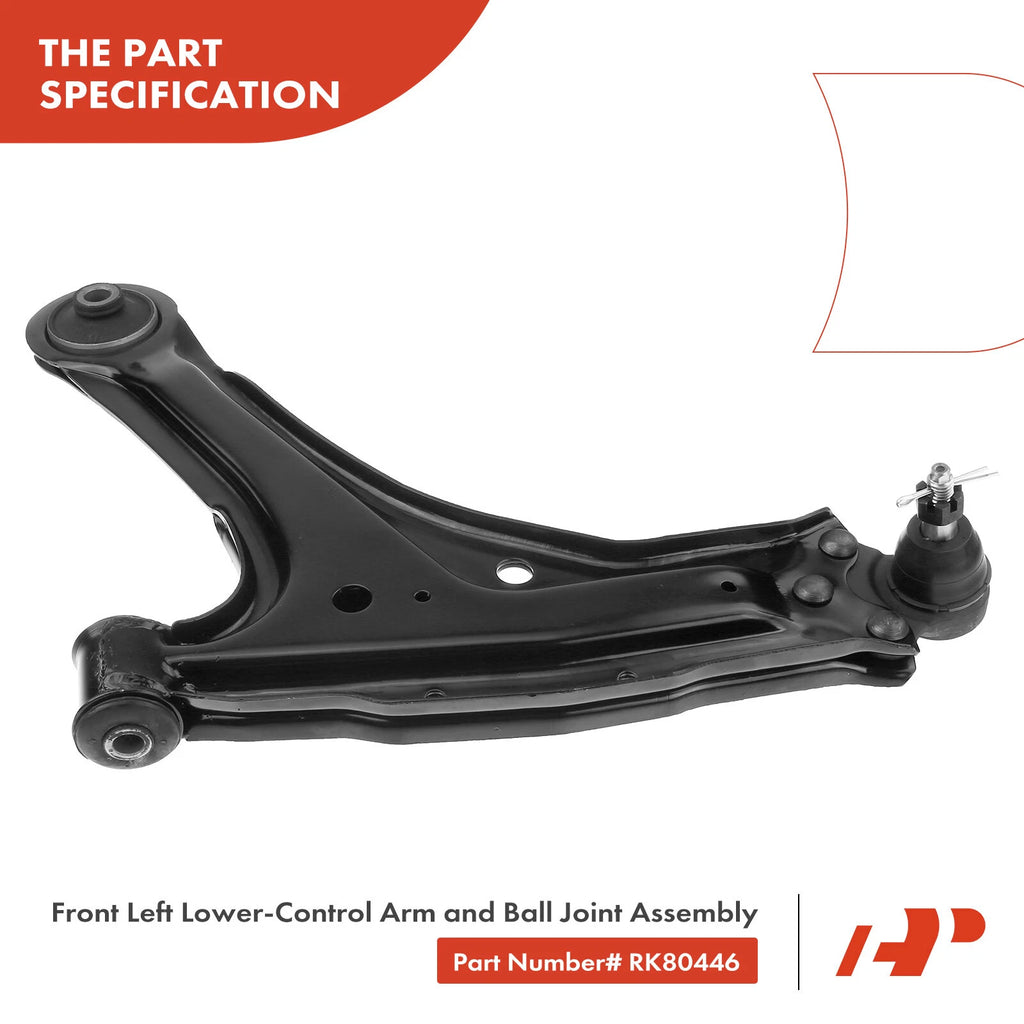 Front Left Lower Control Arm w/Ball Joint for Chevy Malibu (1997-2003)
