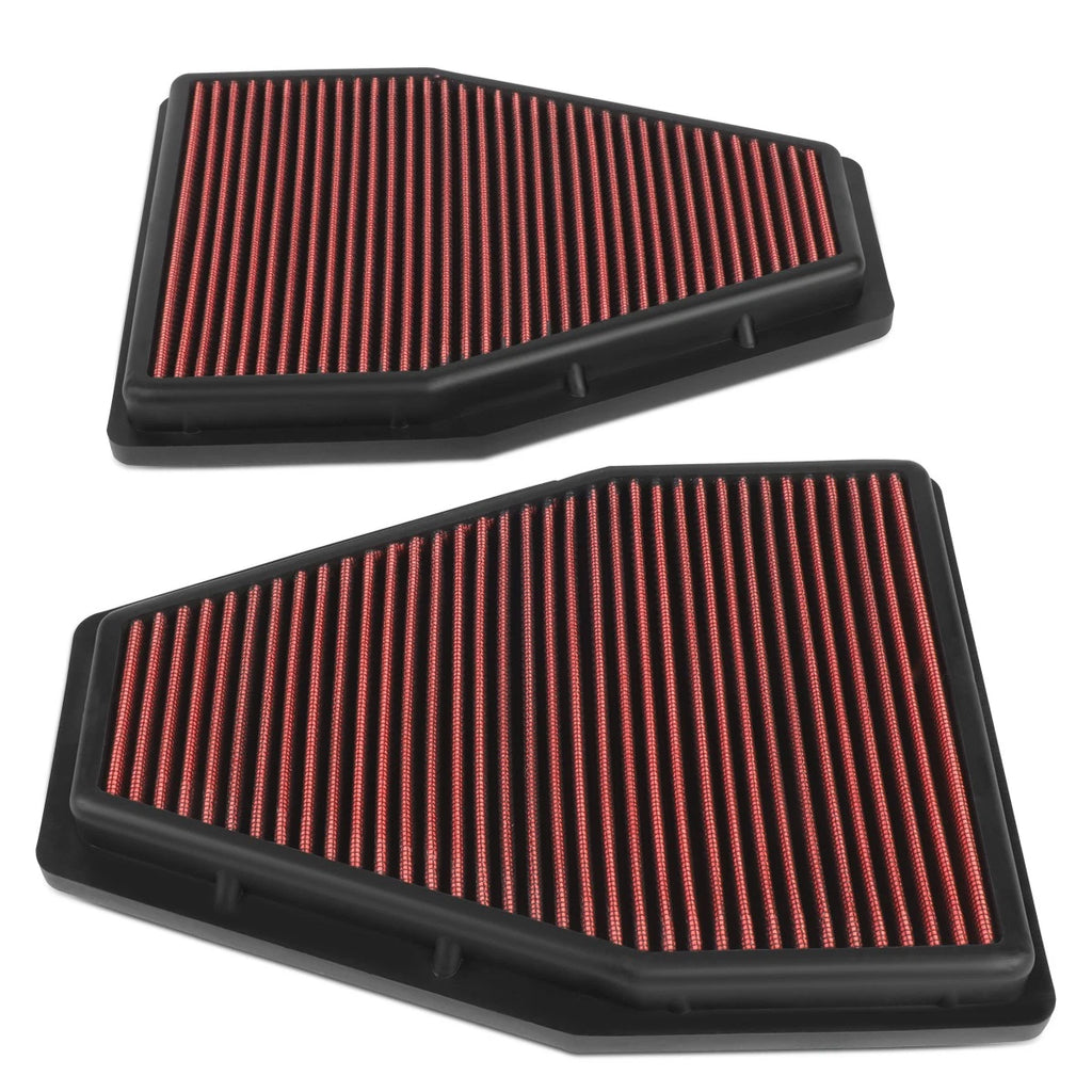 2X Reusable High Flow Drop In Air Filter for Porsche 911 (2012–2019)