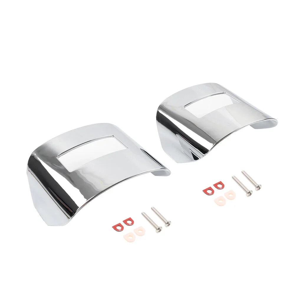 Chrome Tail Light Visor Covers for Harley Tri Glide, Street Glide (2009-2023)