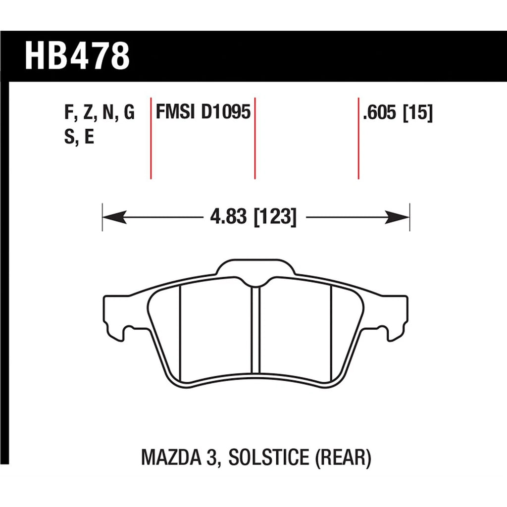 Set of 2 Brake Pads for Chevy Ford Transit Connect