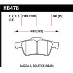 Set of 2 Brake Pads for Chevy Ford Transit Connect